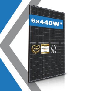 6x 440W Bifazial Glas-Glas PV Modul