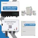 ready2Plugin Zubehör mit Speicher (bis zu 7,68 kWh) | ready2Plugin Stromwächter | 3000 W Notstromsteckdose | ohne Solarmodule
